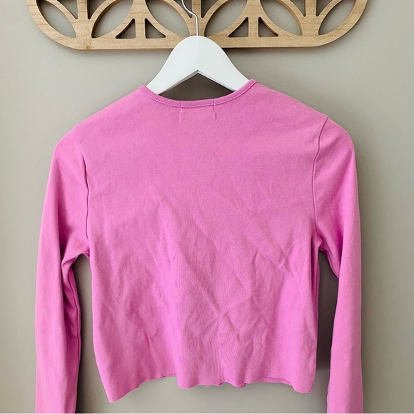 Urban Outfitters Button Up Sweater Pink Sz Medium - Picture 9 of 9